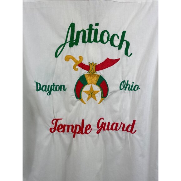 Antioch Temple Guard Dayton OH Embroidered Button Up Shirt Mens 16 1/2 - Picture 6 of 8